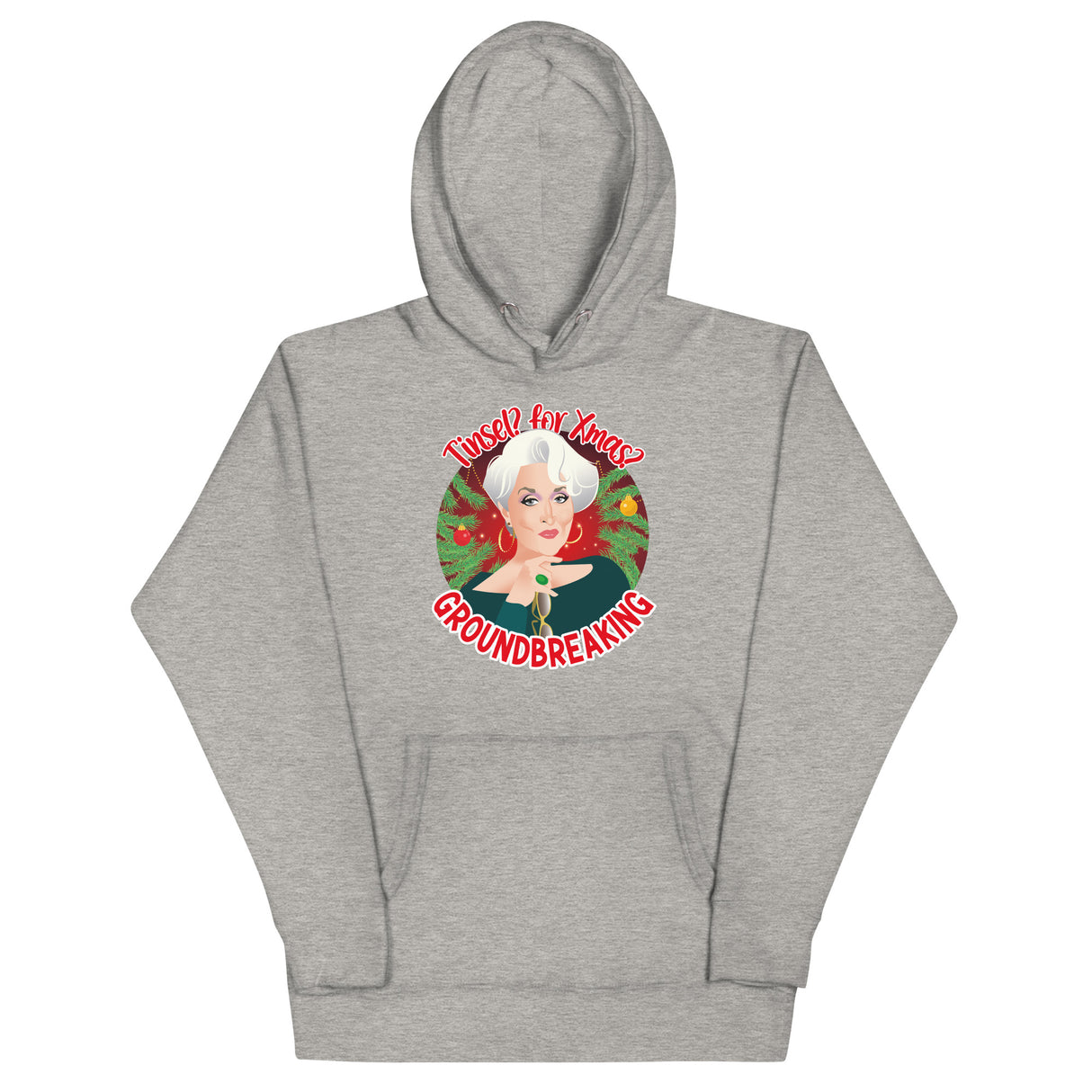 Tinsel for Xmas? Groundbreaking (Hoodie)-Christmas Hoodies-Swish Embassy