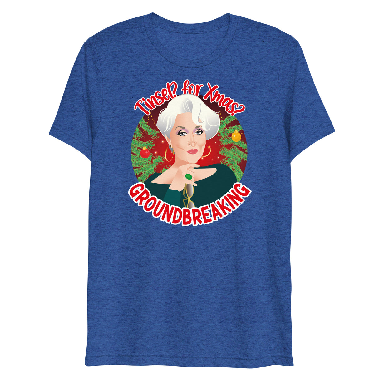 Tinsel for Xmas? Groundbreaking (Triblend)-Christmas Triblends-Swish Embassy