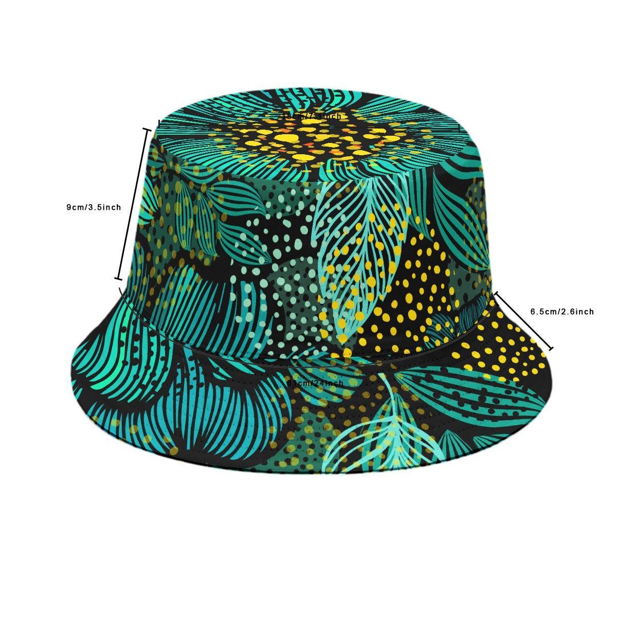 Turquoise (Allover Bucket Hat)-Allover Bucket Hat-Swish Embassy