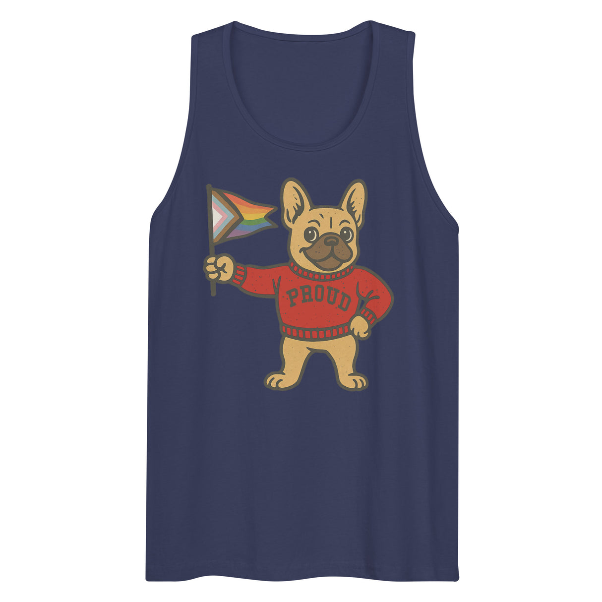 Varsity Pride Puppy (Tank Top)-Tank Top-Swish Embassy