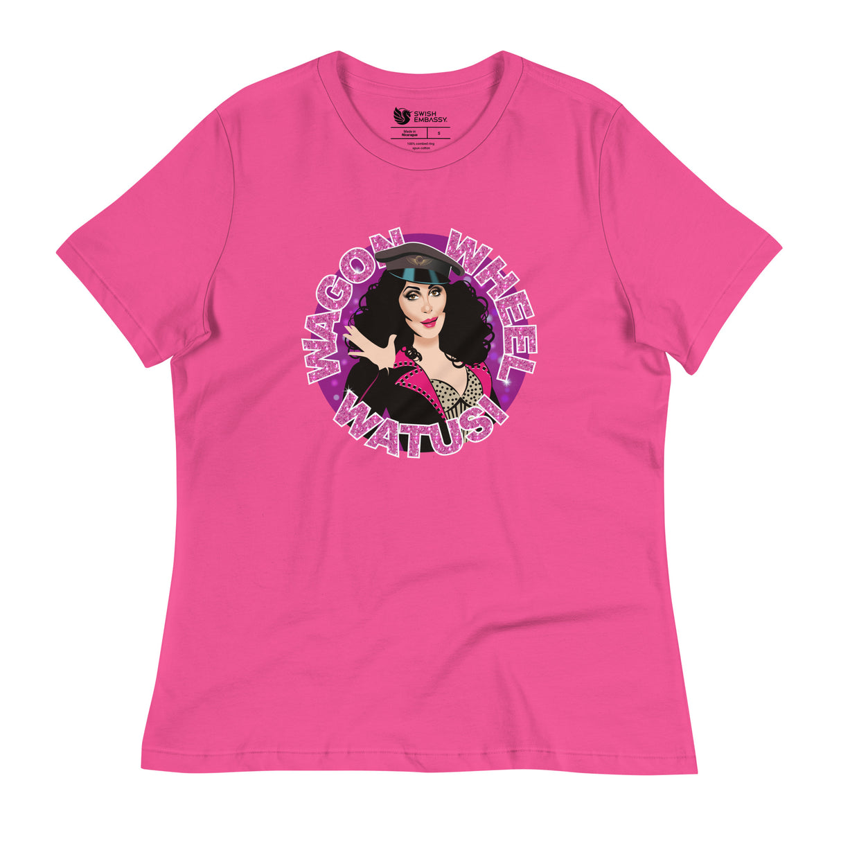 Wagon Wheel Watusi (Women's Relaxed T-Shirt)-Women's T-Shirts-Swish Embassy