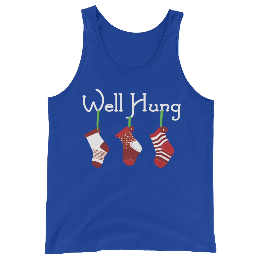 Well Hung Stocking (Tank Top)-Christmas Tank Tops-Swish Embassy