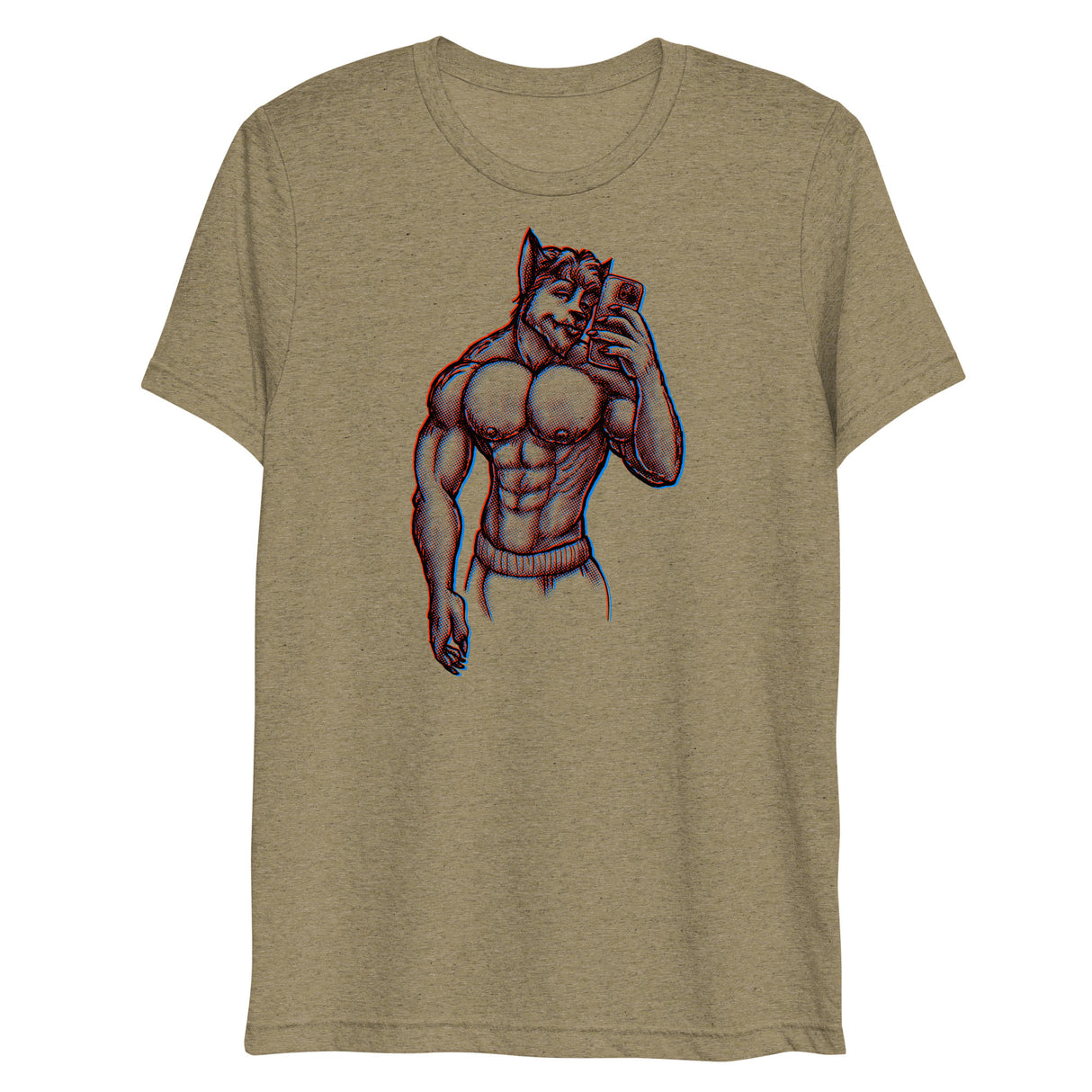 Wolfie (Triblend)-Triblend T-Shirt-Swish Embassy