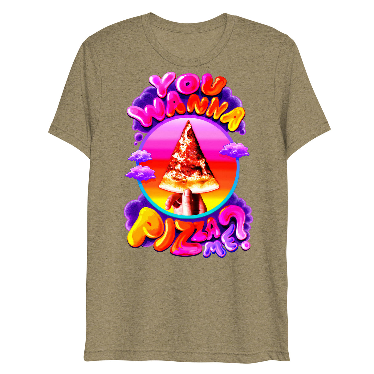 You Wanna Pizza Me? (Triblend)-Triblend T-Shirt-Swish Embassy