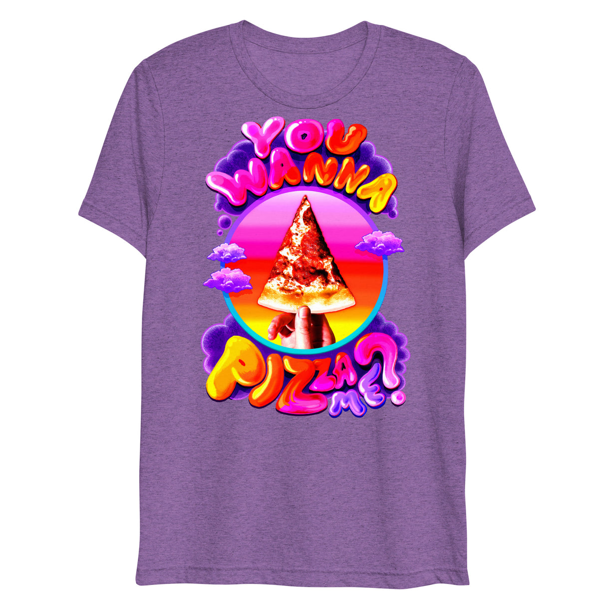 You Wanna Pizza Me? (Triblend)-Triblend T-Shirt-Swish Embassy