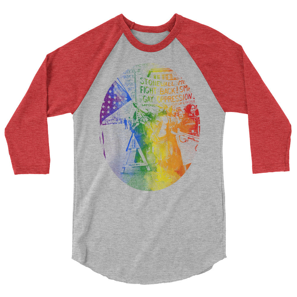 Stonewall (Raglan) - Heather Grey/Heather Red