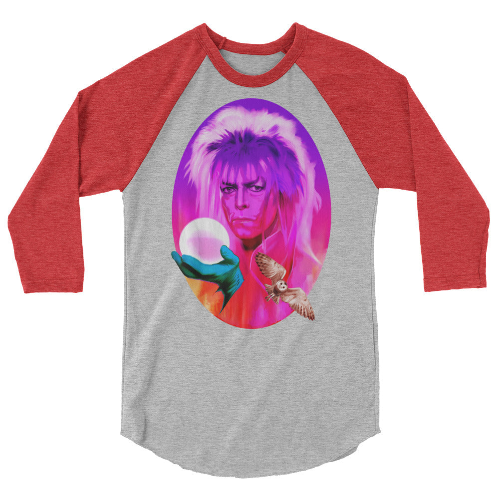 Goblin King (Raglan) - Heather Grey/Heather Red