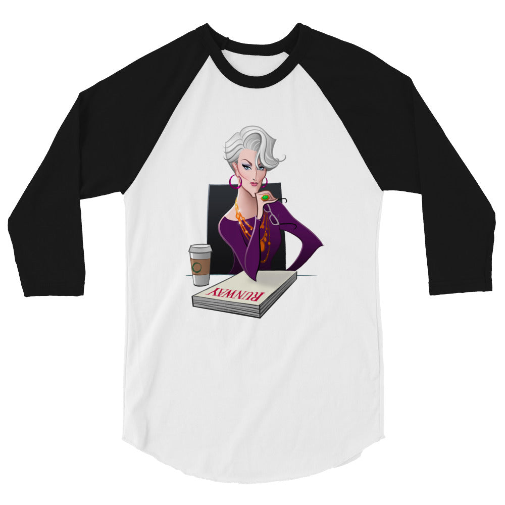 Dragon Lady (Raglan) - White/Black