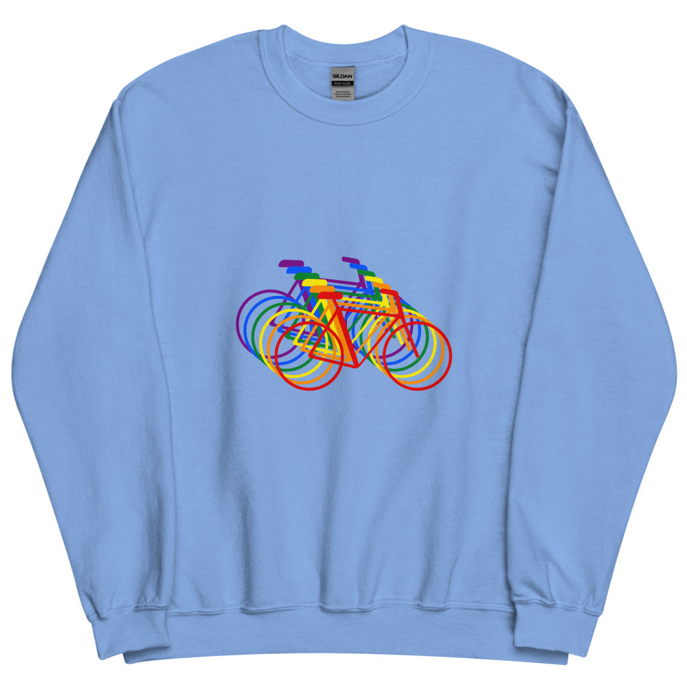 Village Bicycle (Sweater) - Carolina Blue