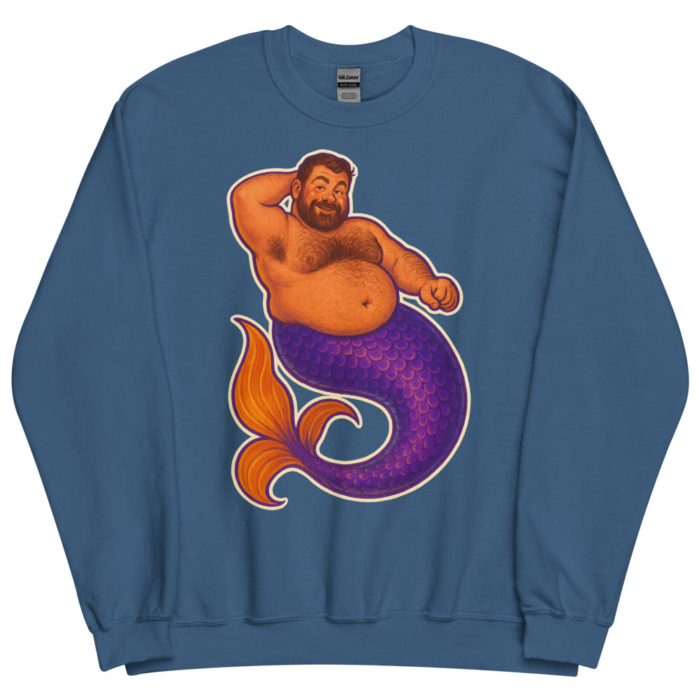 Mer-Grrr (Sweater) - Indigo Blue