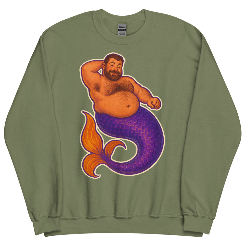 Mer-Grrr (Sweater) - Military Green