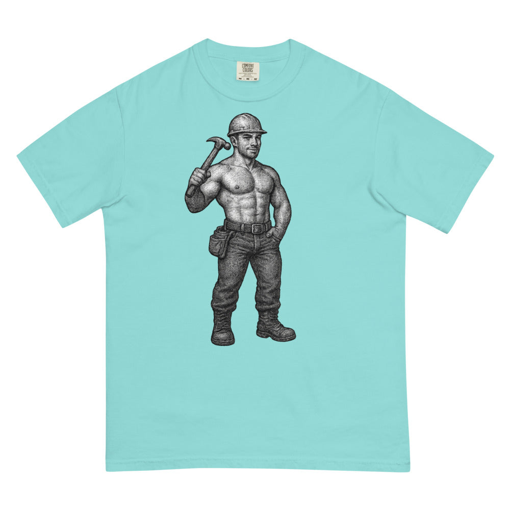 Hammer Time (Boxy Tee) - Lagoon Blue