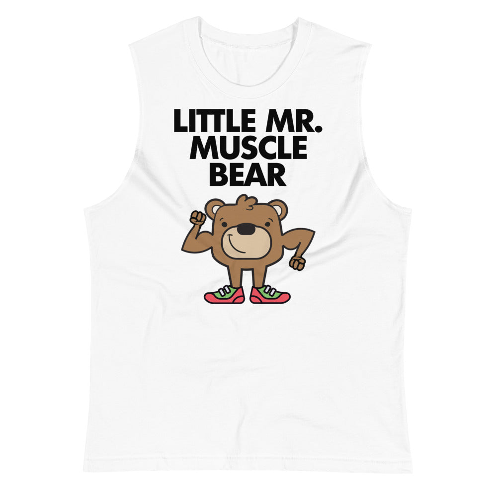 Little Mr. Muscle Bear (Muscle Shirt) - White