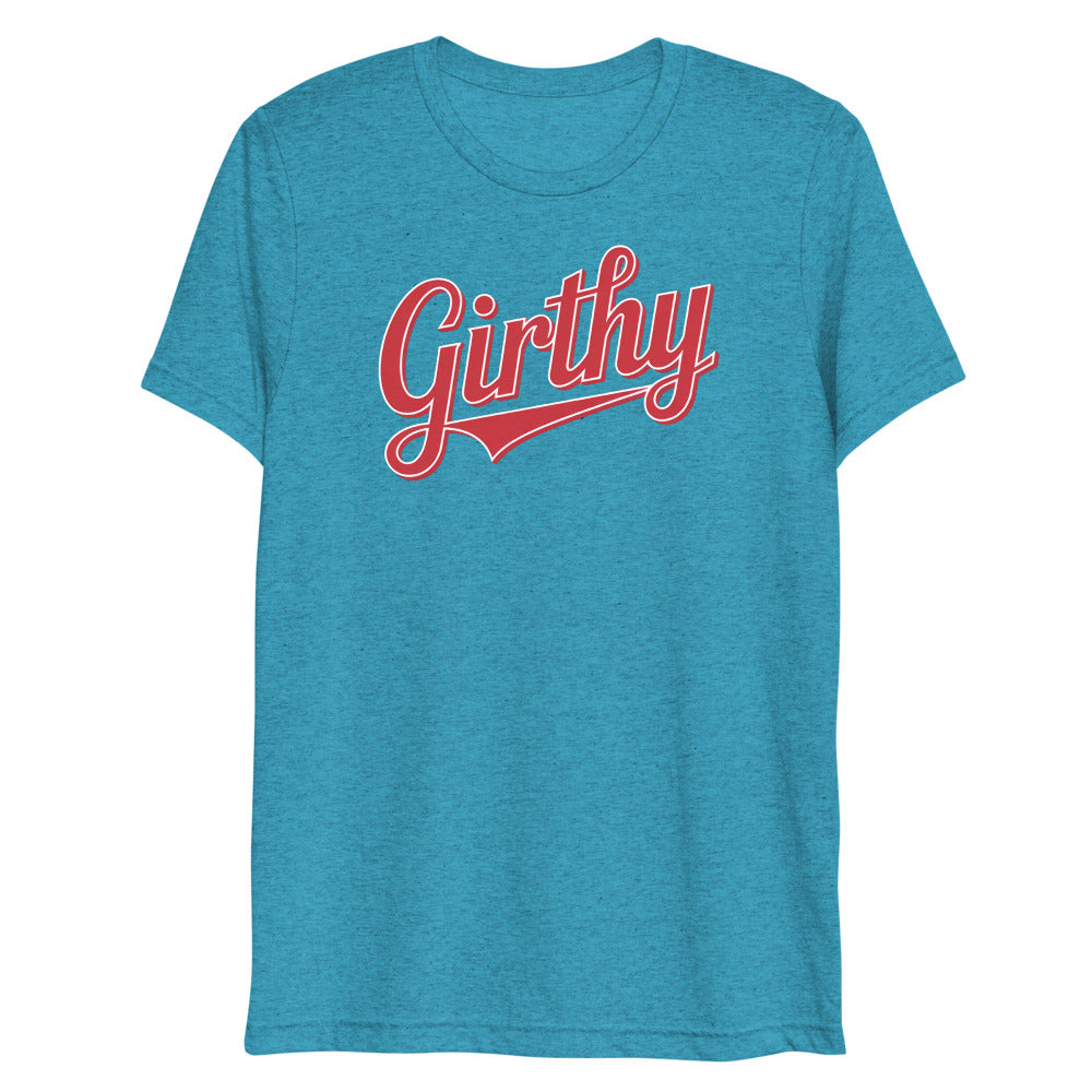Girthy Text (Triblend) - Aqua Triblend