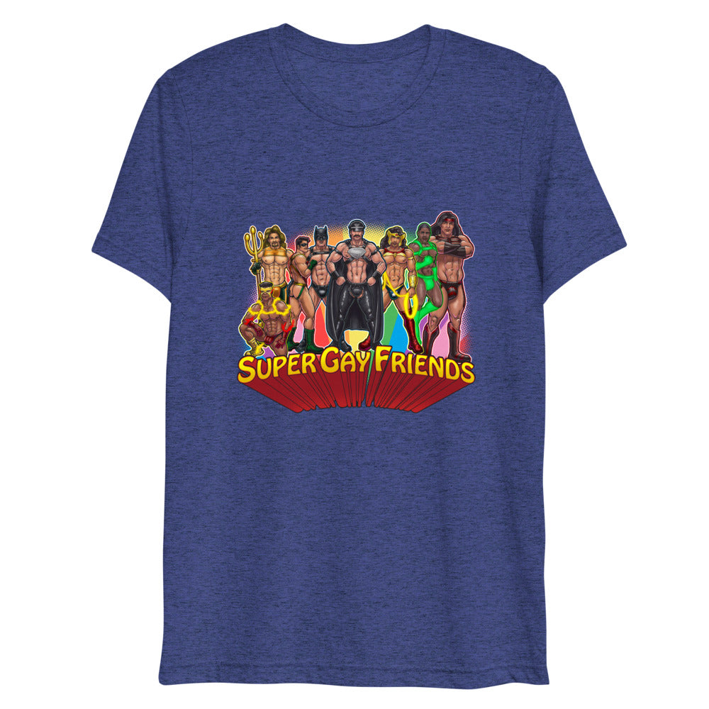 Supergay Friends (Triblend) - Navy Triblend