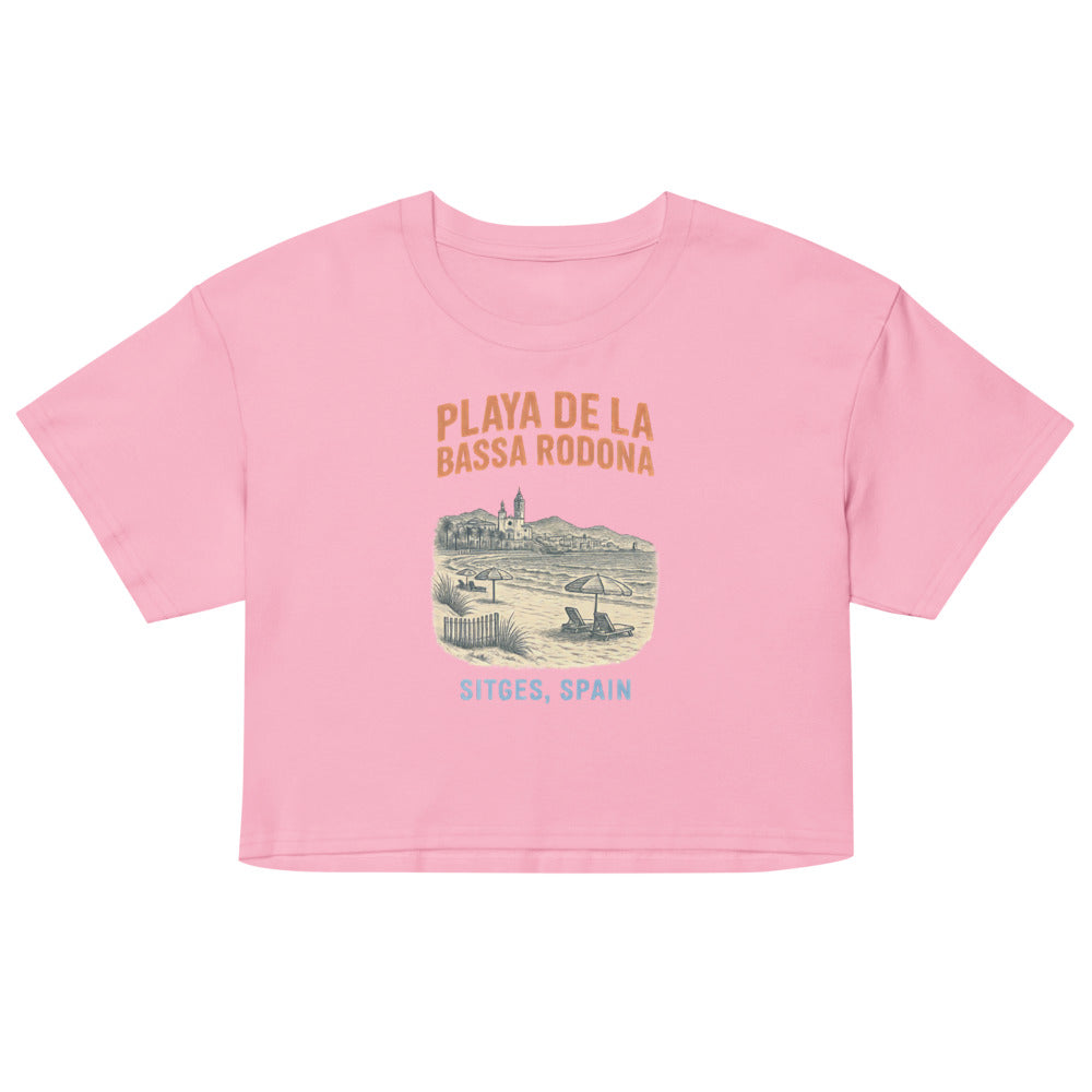 Playa de la Bassa Rodone (Crop Top) - Bubblegum