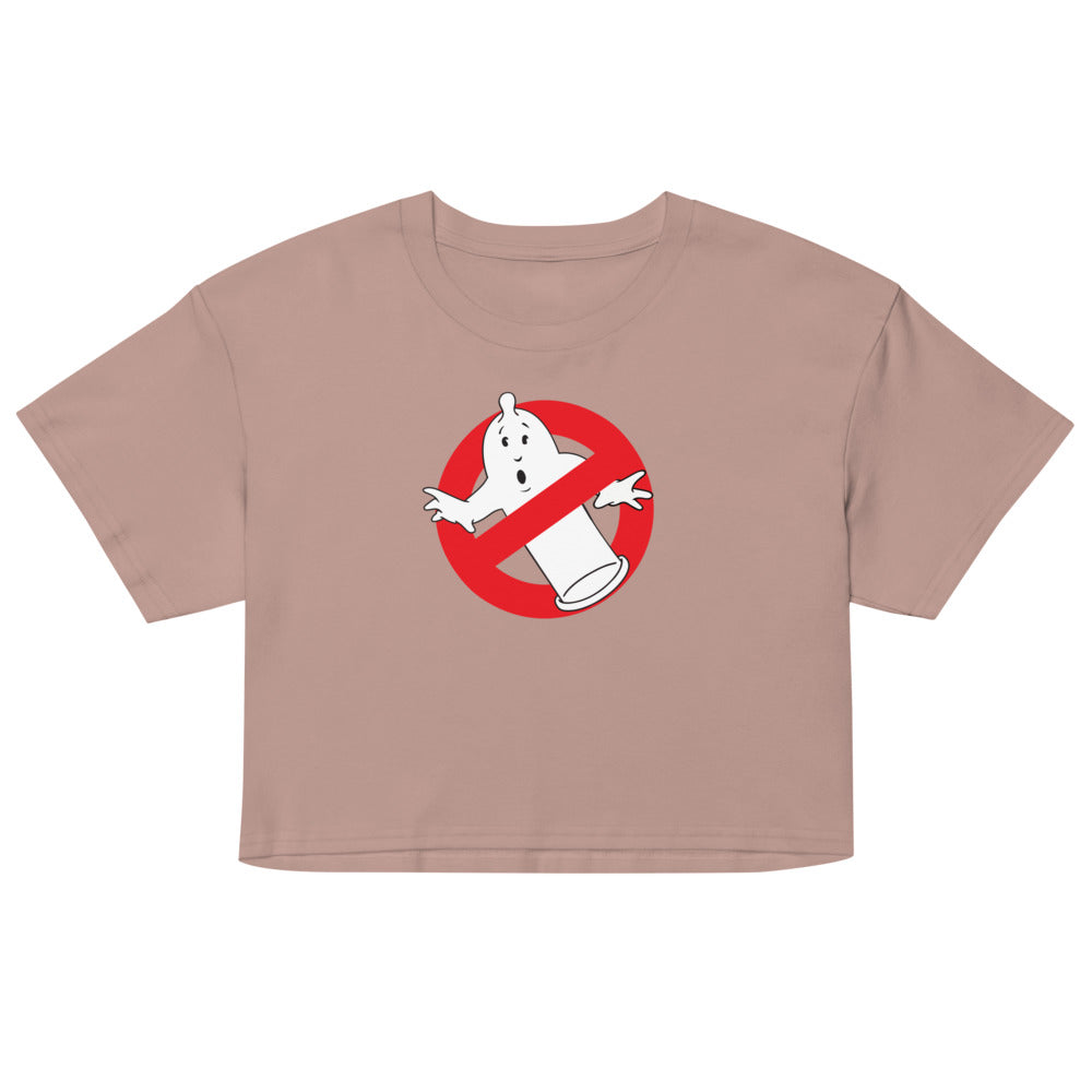 Straight Outta Condoms (Crop Top) - Hazy Pink