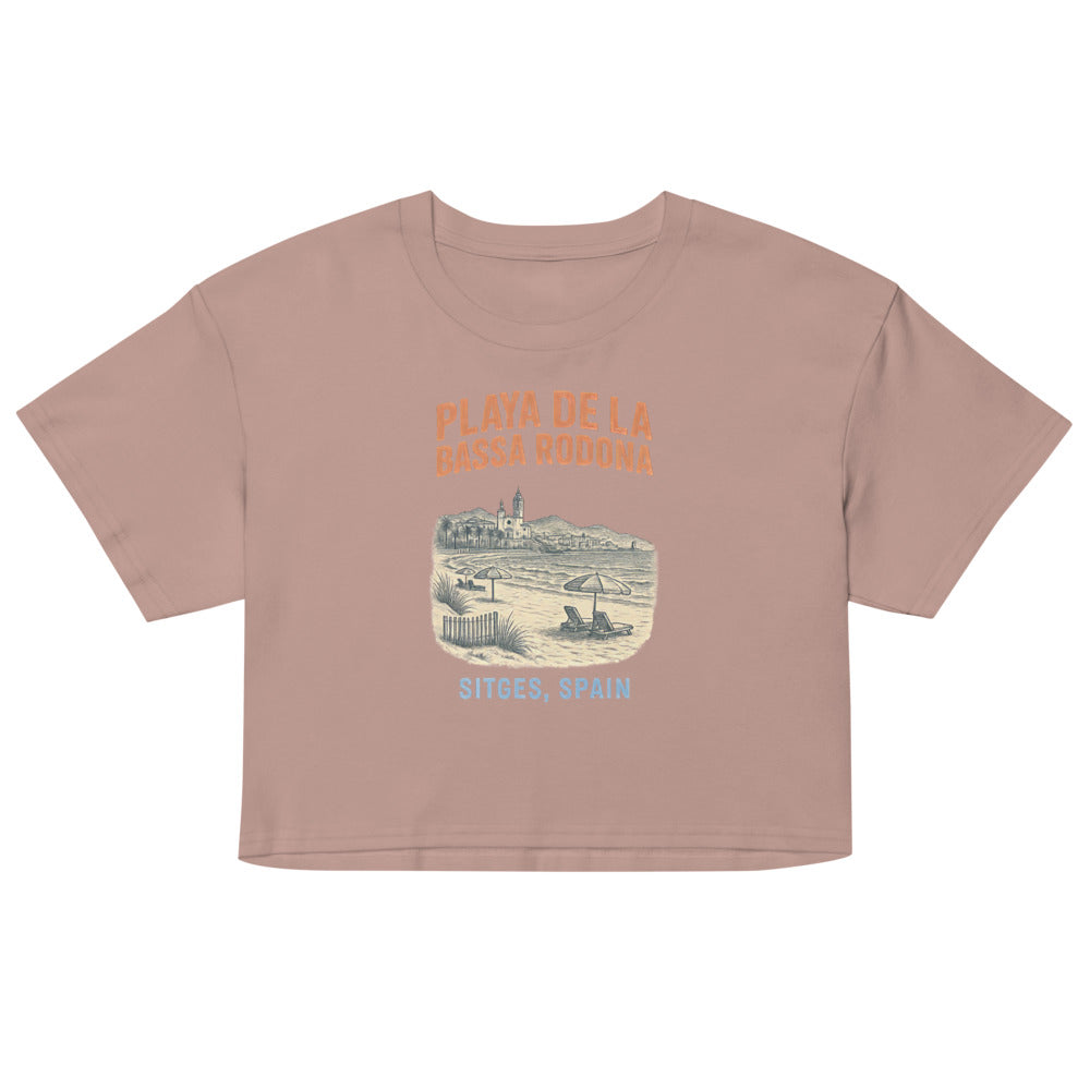 Playa de la Bassa Rodone (Crop Top) - Hazy Pink
