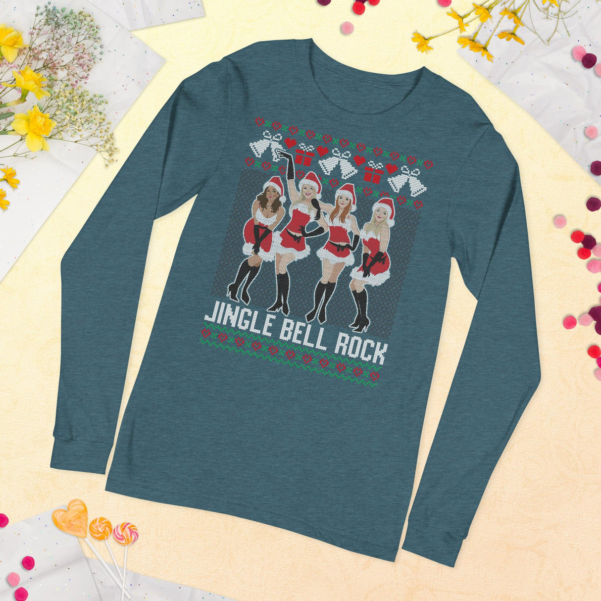 Jingle Bell Rock (Ugly Christmas)-Christmas T-Shirts-Swish Embassy