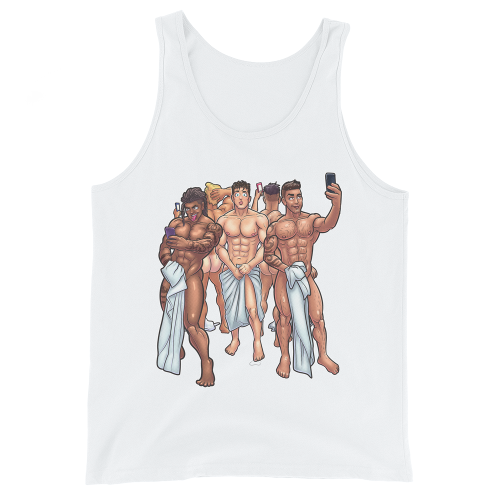 Locker Room Selfie (Tank Top)-Tank Top-Swish Embassy