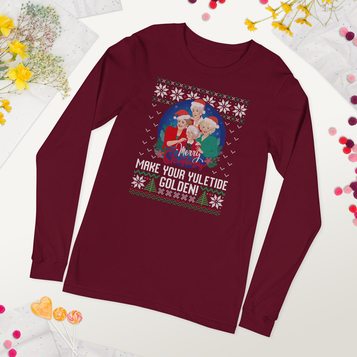 Make Your Yuletide Golden (Ugly Christmas)-Christmas T-Shirts-Swish Embassy
