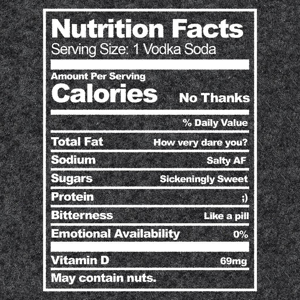 Nutritional Facts-T-Shirts-Swish Embassy