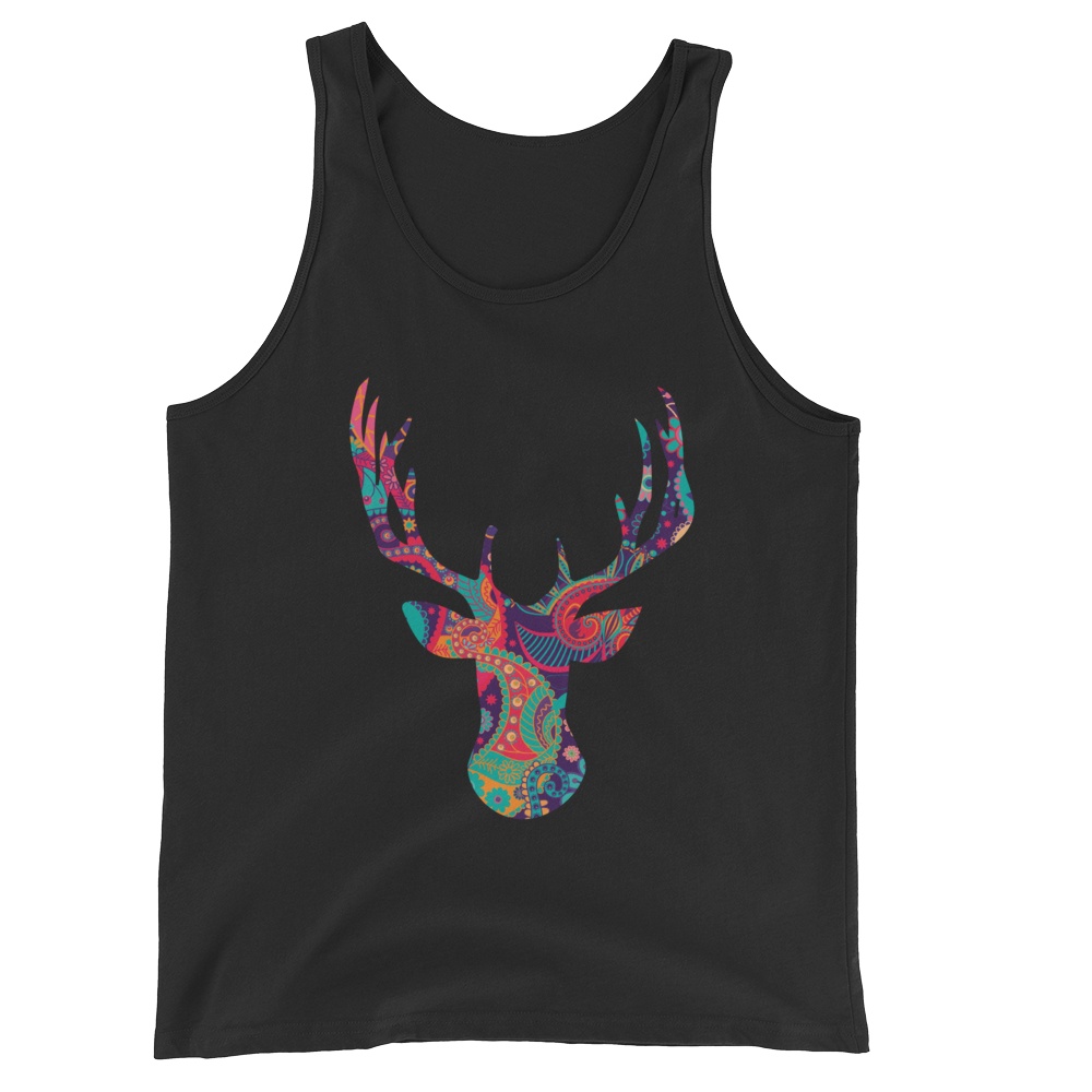 Paisley Stag (Tank Top)-Tank Top-Swish Embassy