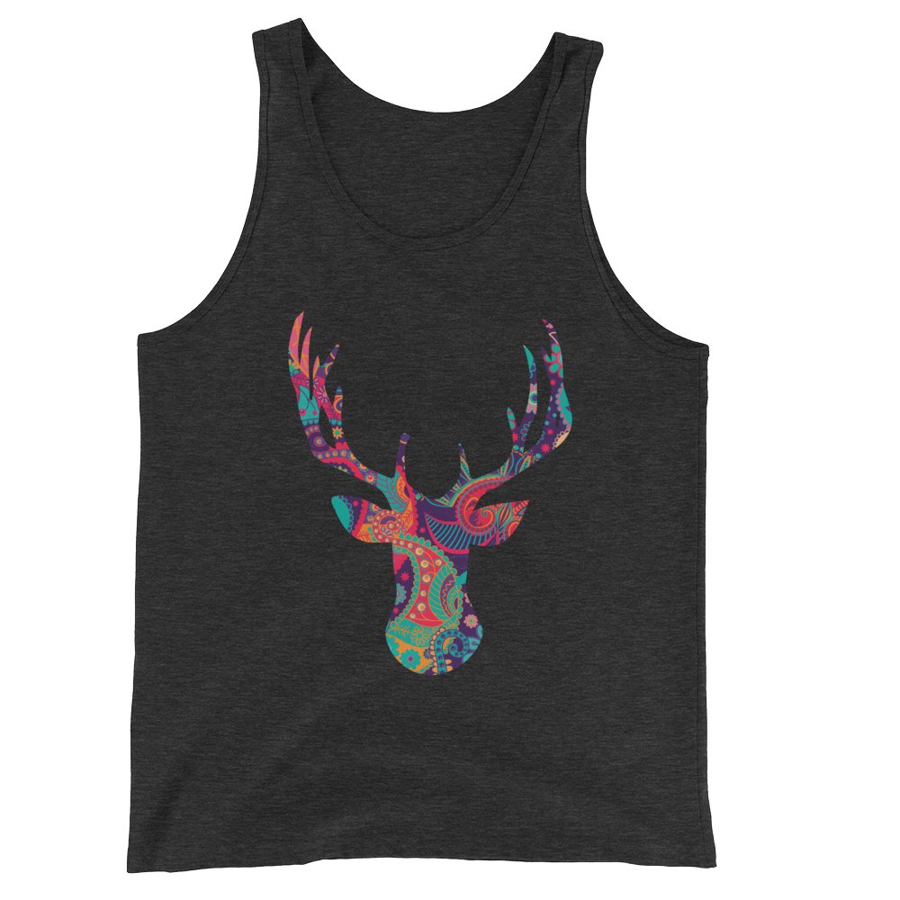 Paisley Stag (Tank Top)-Tank Top-Swish Embassy