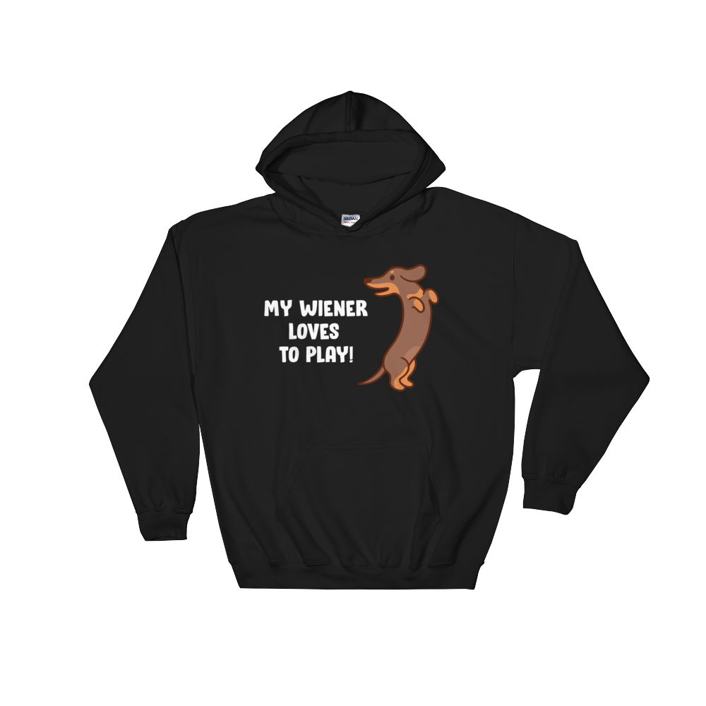 Playful Wiener (Hoodie)-Hoodie-Swish Embassy