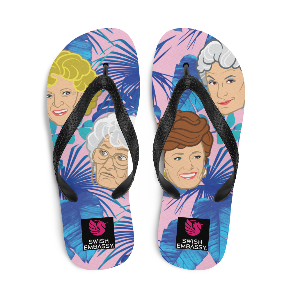 Stay Golden (Flip Flops)-Flip Flops-Swish Embassy