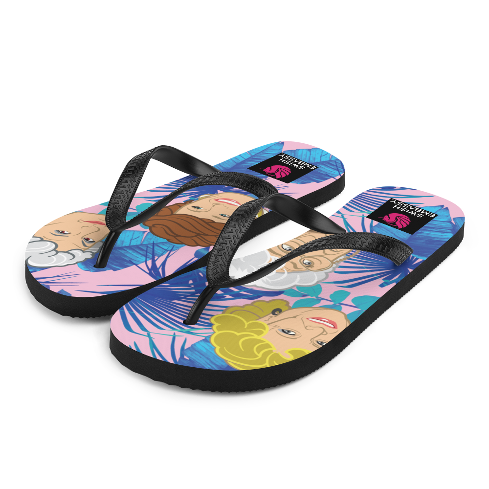 Stay Golden (Flip Flops)-Flip Flops-Swish Embassy