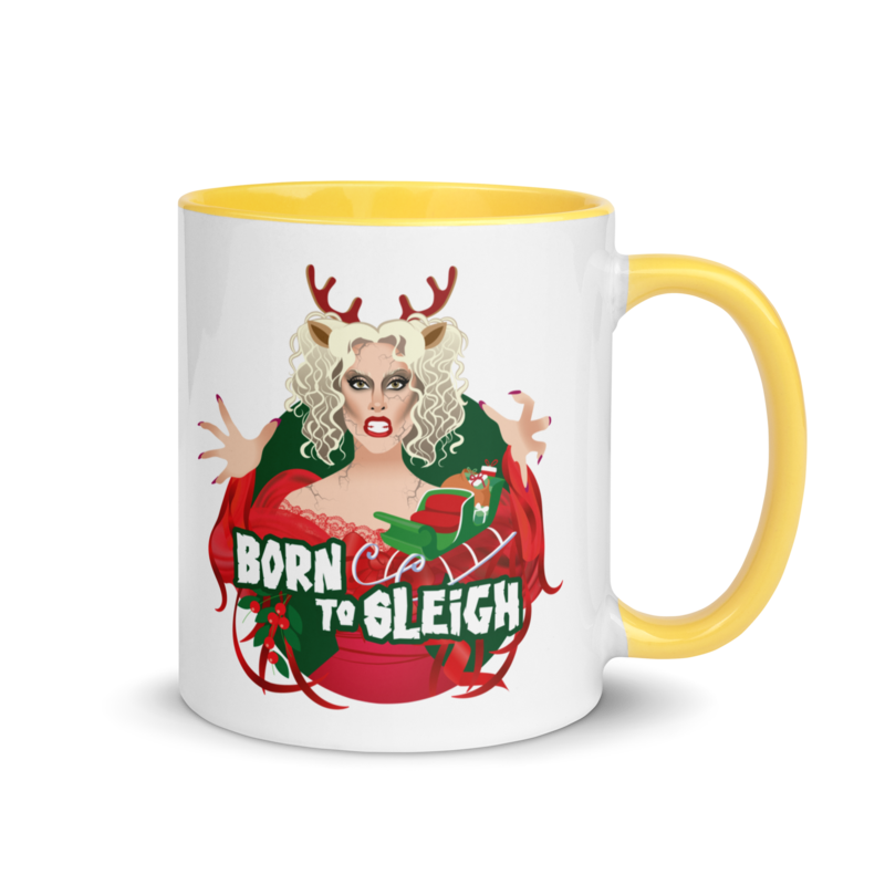 Born to Sleigh (Mug) - Yellow