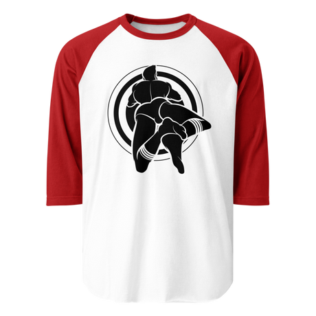 Bullseye (Raglan) - White/Red