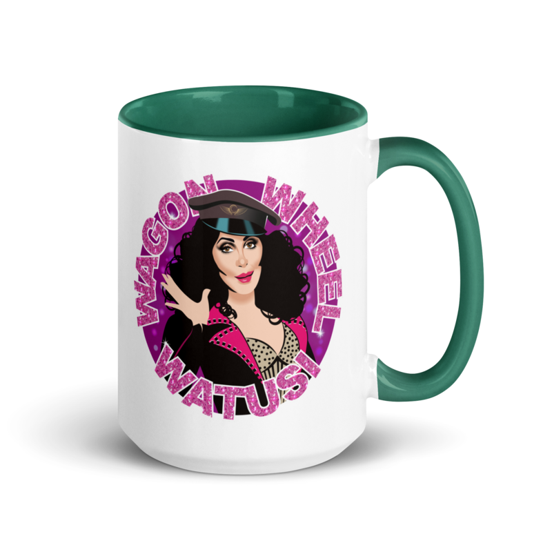 Wagon Wheel Watusi (Mug) - Dark Green