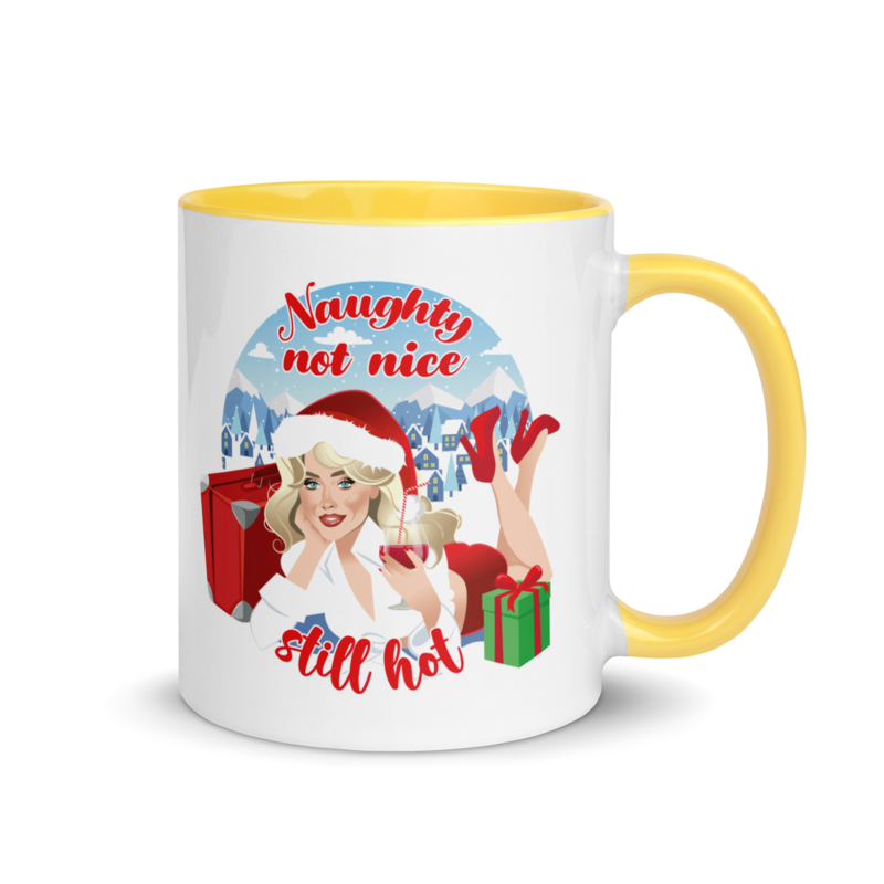 Naughty Not Nice (Mug) - Yellow