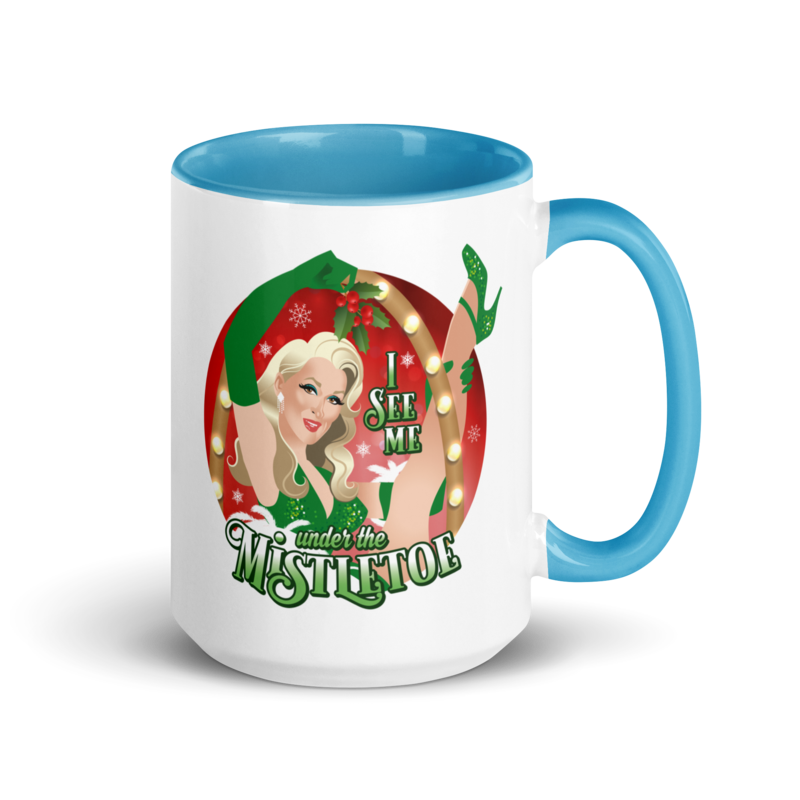 I See Me Under the Mistletoe (Mug) - Blue