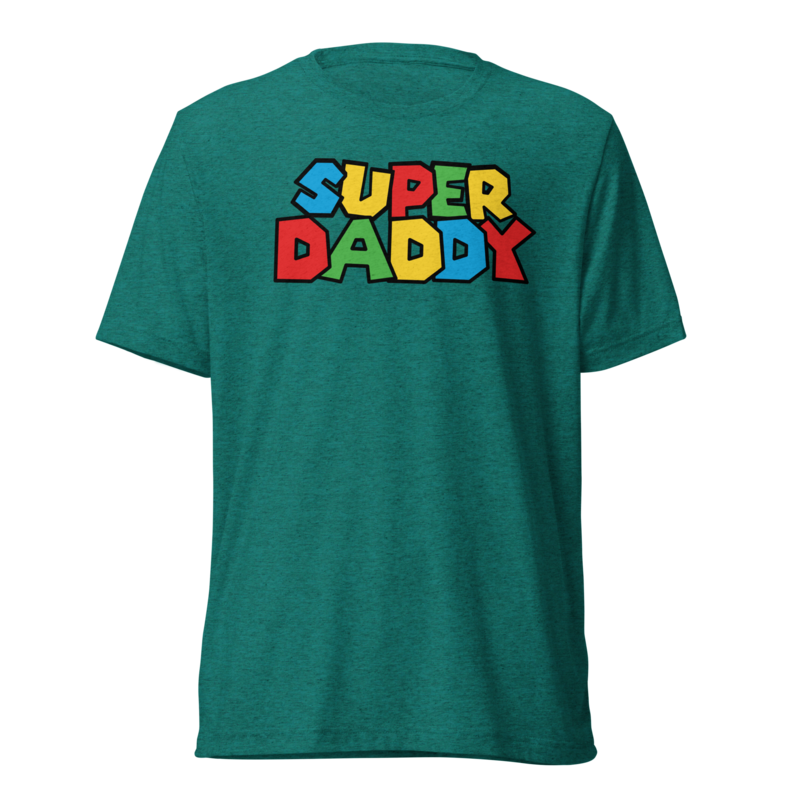Super Daddy (Triblend) - Teal Triblend