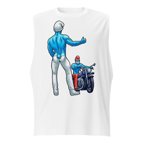 Papa's Hog (Muscle Shirt) - White