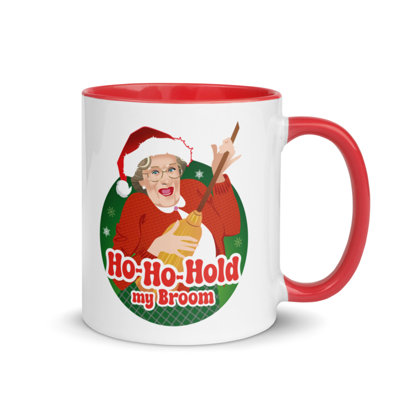 Ho Ho Hold My Broom (Mug) - Red
