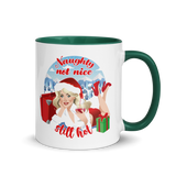 Naughty Not Nice (Mug) - Dark Green
