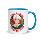 Tinsel for Xmas? Groundbreaking (Mug) - Blue