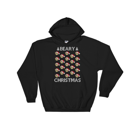 A Beary Christmas (Hoodie)-Christmas Hoodies-Swish Embassy