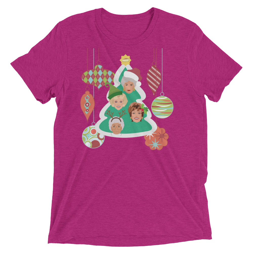 A Golden Christmas (Triblend)-Triblend T-Shirt-Swish Embassy