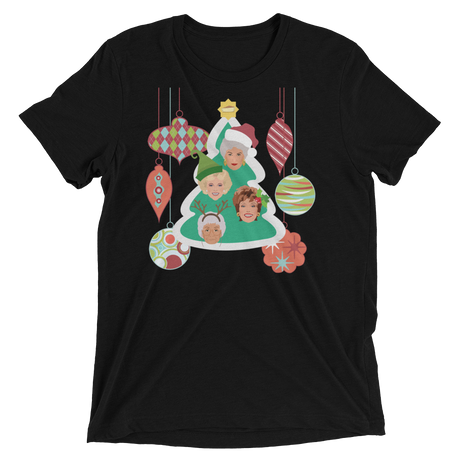 A Golden Christmas (Triblend)-Triblend T-Shirt-Swish Embassy