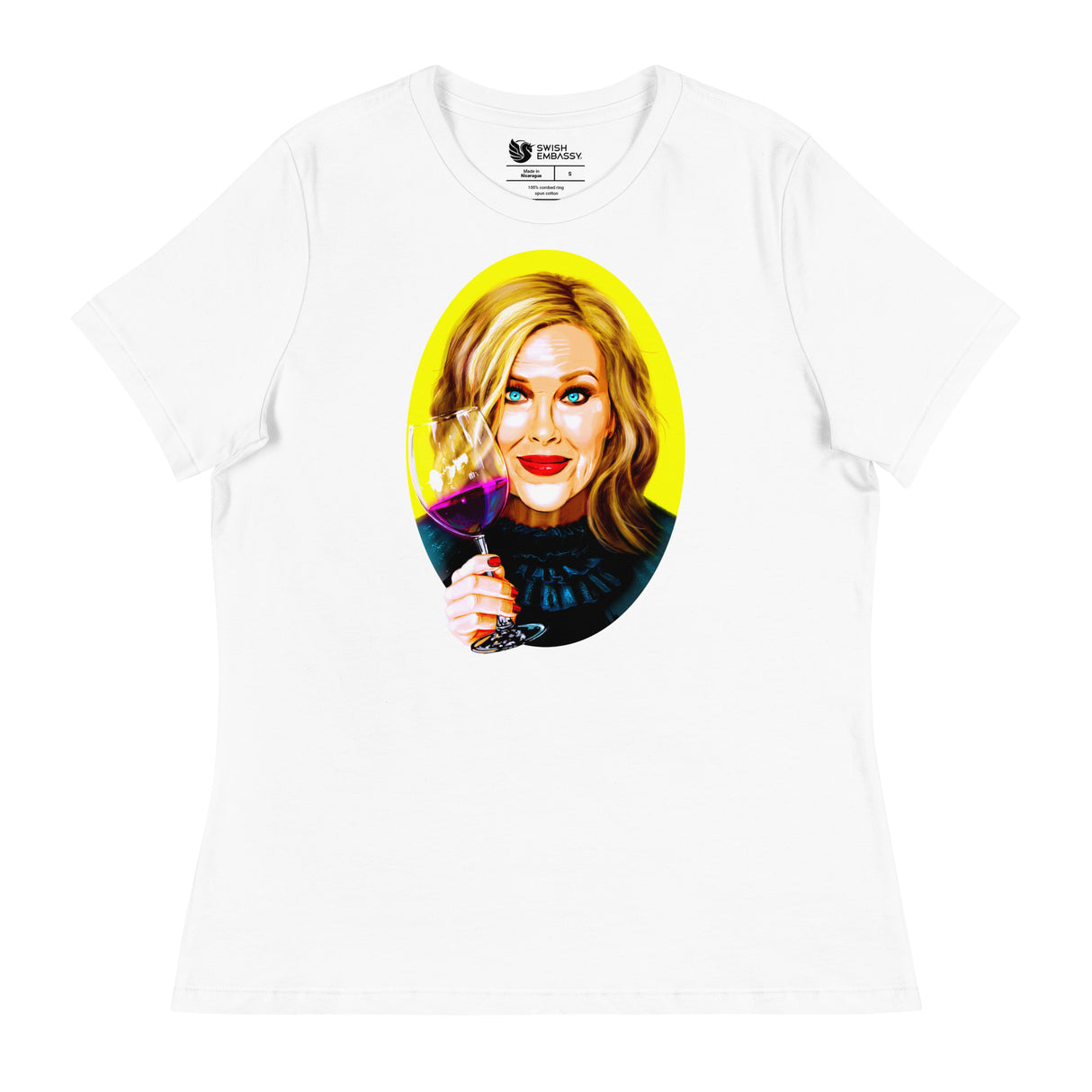 A Lotta Bit Chardonnay (Women's Relaxed T-Shirt)-Women's T-Shirts-Swish Embassy