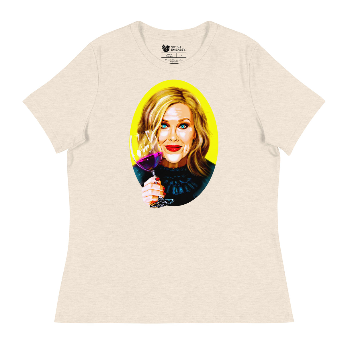 A Lotta Bit Chardonnay (Women's Relaxed T-Shirt)-Women's T-Shirts-Swish Embassy