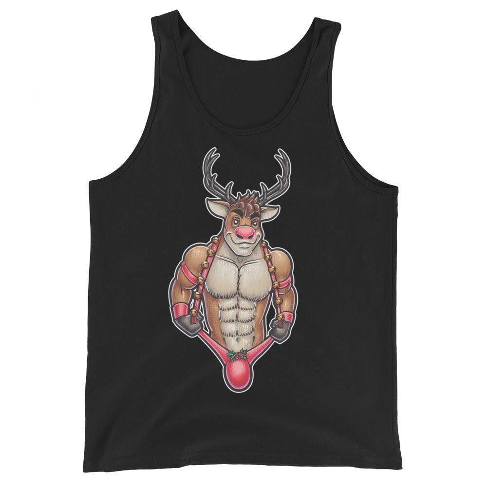 All the Reindeer Loved Him (Tank Top)-Christmas Tank Tops-Swish Embassy
