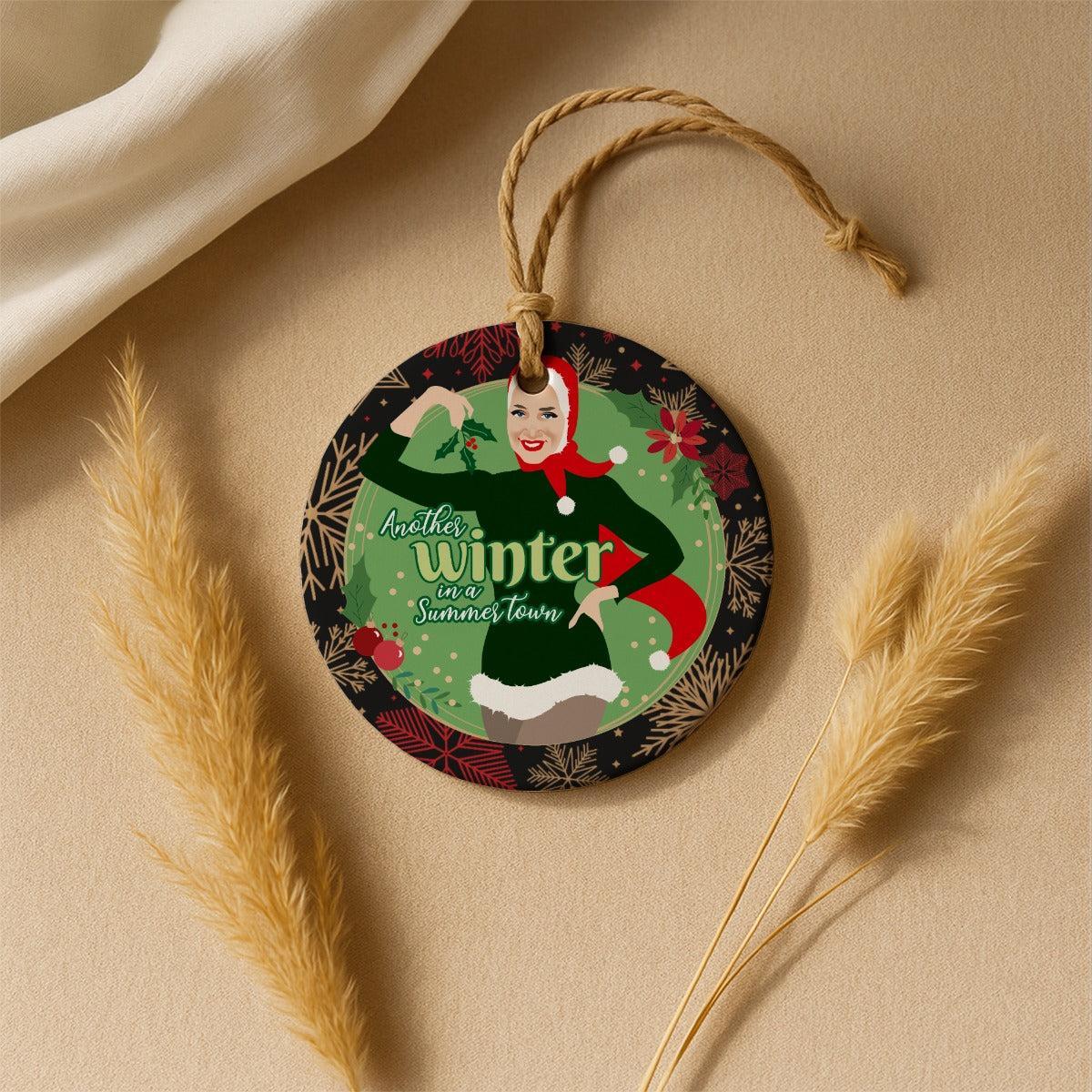 Another Winter in a Summer Town (Ceramic Holiday Keepsake)-Ceramic Holiday Keepsake-Swish Embassy