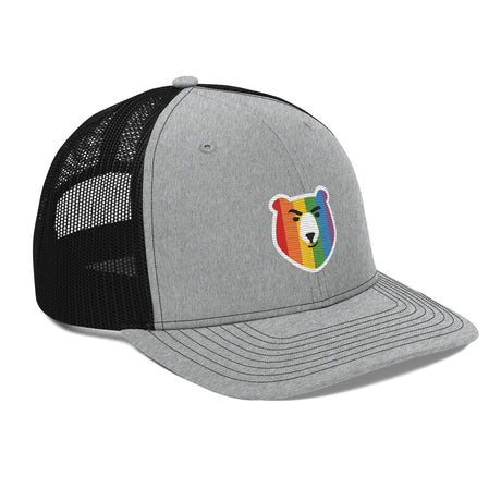 Bear Face Rainbow (Trucker Cap)-Headwear-Swish Embassy