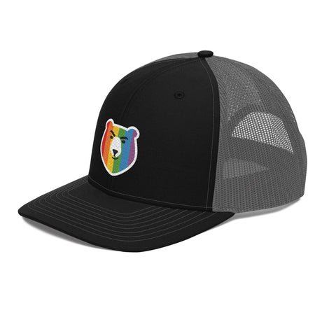 Bear Face Rainbow (Trucker Cap)-Headwear-Swish Embassy